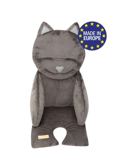 Bomimi Podložka do kočárku KITTY, GRAPHITE minky ¨