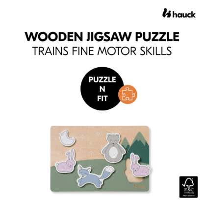 Hauck dřevěné Puzzle vkládací Puzzle N Fit Forest ¨ - Image 2