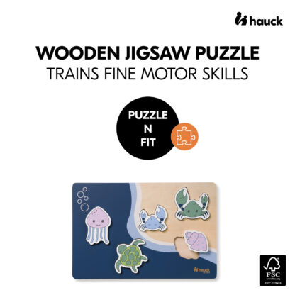 Hauck dřevěné Puzzle vkládací Puzzle N Fit Sea ¨ - Image 2